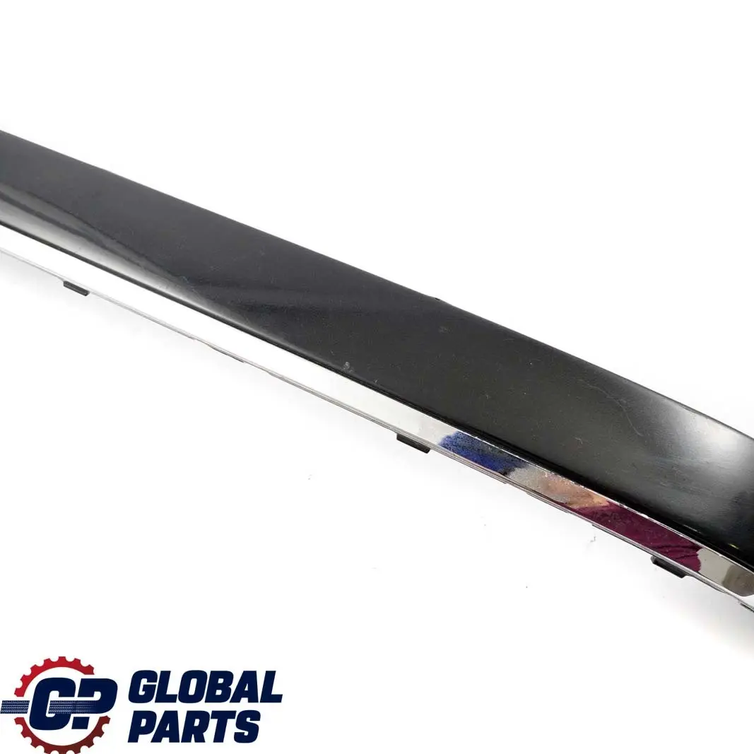 BMW 7 er E65 E66 Stoßstangenschutzleiste Rechts Hinten Black Sapphire Chrom - SKU P0399083-BS - Teilenummer 0399083