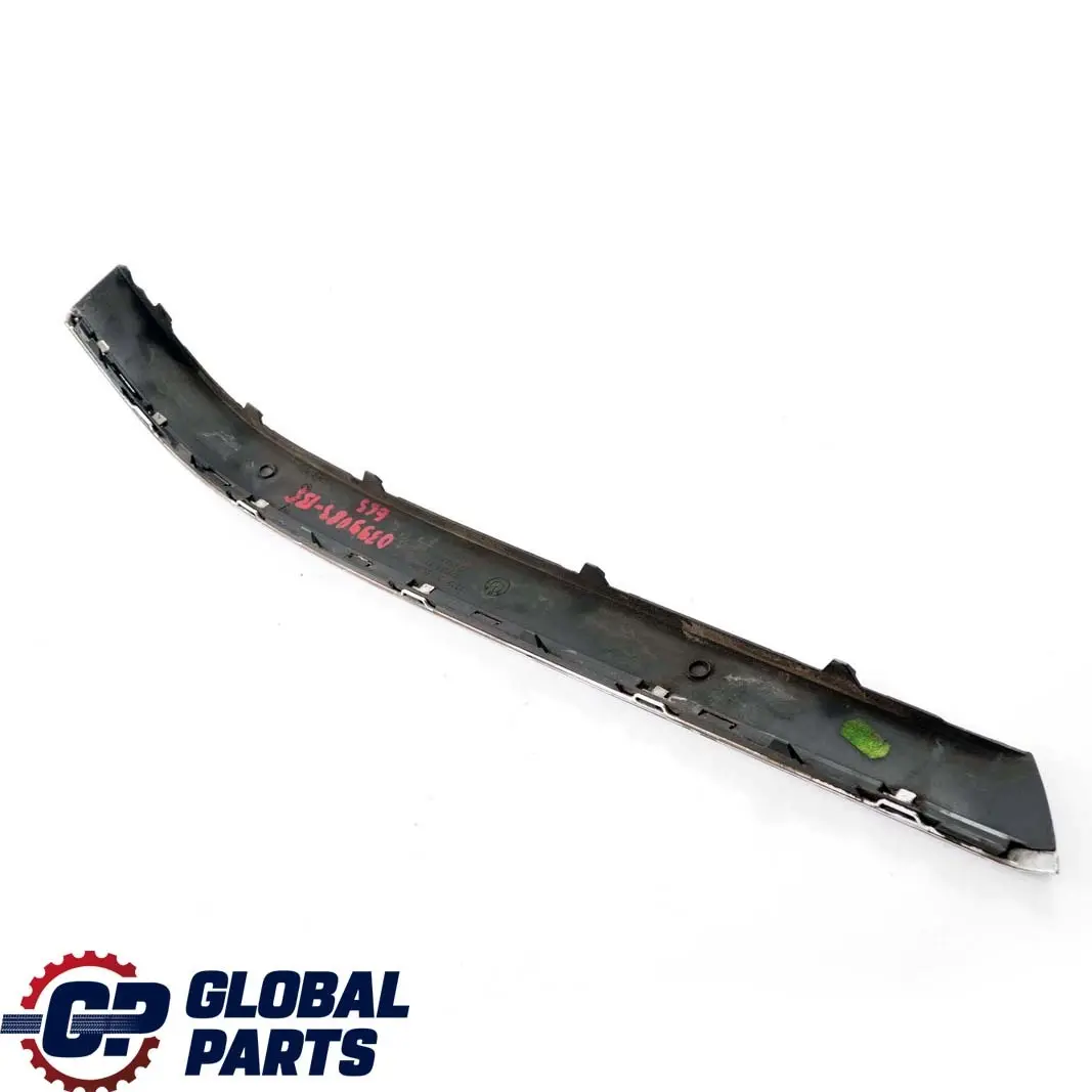 BMW 7 er E65 E66 Stoßstangenschutzleiste Rechts Hinten Black Sapphire Chrom - SKU P0399083-BS - Teilenummer 0399083