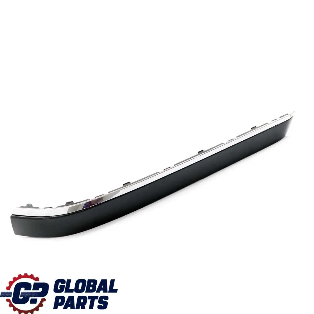 BMW 7 Series E65 E66 Bumper Strip Guard Rear Right O/S Black Sapphire Chrome - SKU P0399083-BS - Part number 0399083
