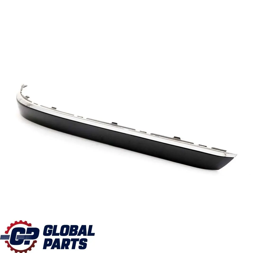 BMW 7 Series E65 E66 Bumper Strip Guard Rear Right O/S Black Sapphire Chrome - SKU P0399083-BS - Part number 0399083