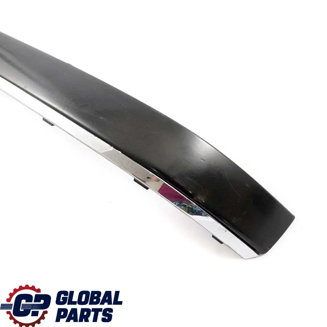 BMW 7 er E65 E66 Stoßstangenschutzleiste Rechts Hinten Black Sapphire Chrom - SKU P0399083-BS - Teilenummer 0399083