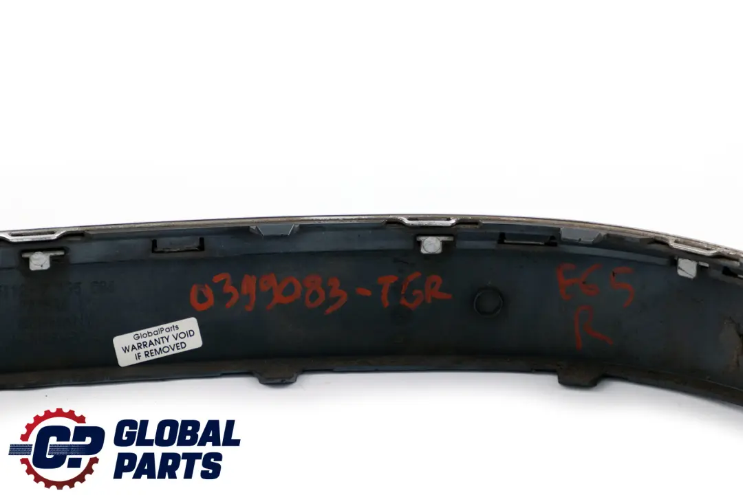 BMW 7 er E65 E66 Stoßstangenschutzleiste Rechts Hinten Titangrau II Grau - SKU P0399083-TGR - Teilenummer 0399083