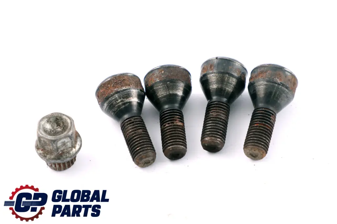 Mini Cooper One R50 R52 R53 Set Locking Wheel Bolt Locks Security Nut - SKU P0401249 - Part number 0401249