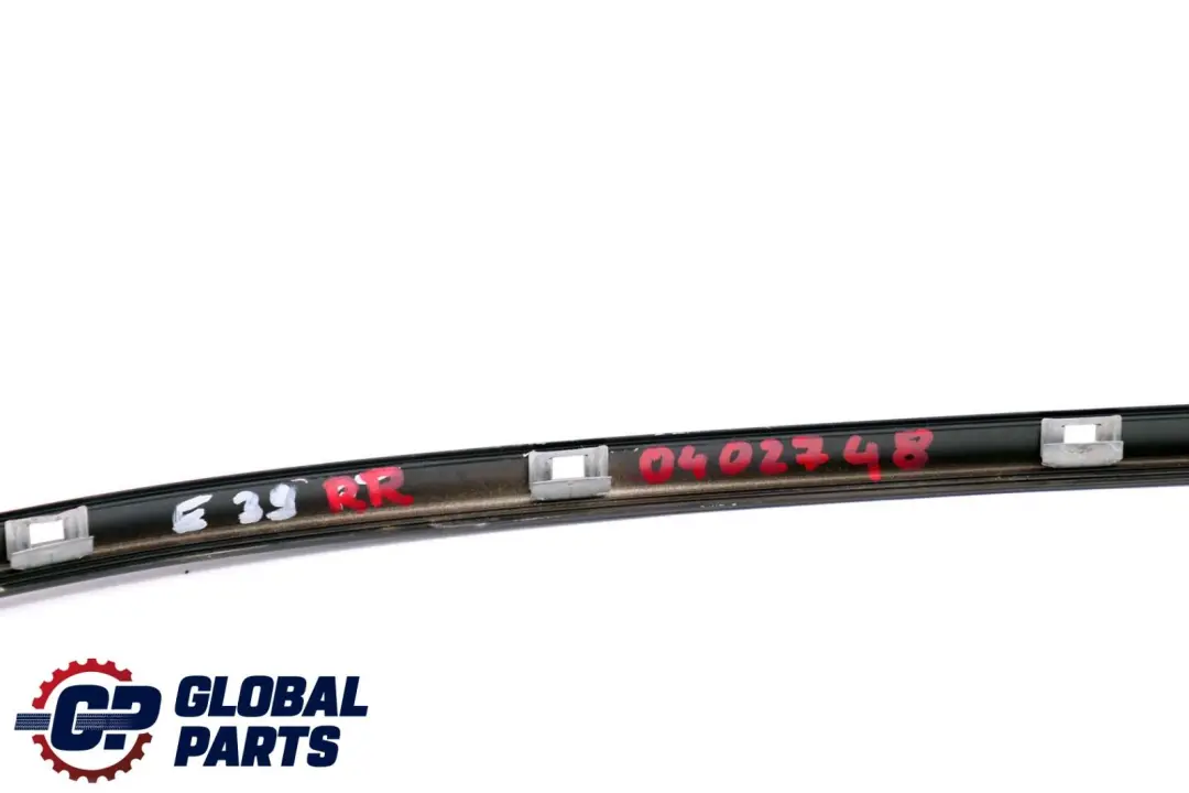 BMW 5 Series E39 Rear Right O/S Door Window Frame Weatherstrip Black - SKU P0402748 - Part number 0402748