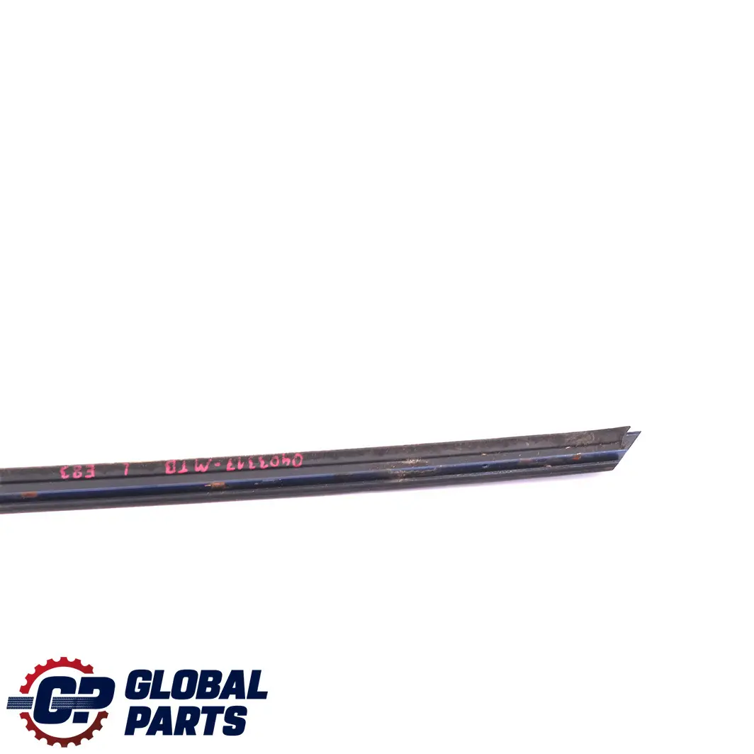 Sinistra Modanatura Gocciolatoio Parabrezza Montegoblau A51 per BMW X3 E83 con numero di parte 0403317 BMW X3 E83 Sinistra Modanatura Gocciolatoio Parabrezza Montegoblau A51 - SKU P0403317-MTB - Numero di parte 0403317