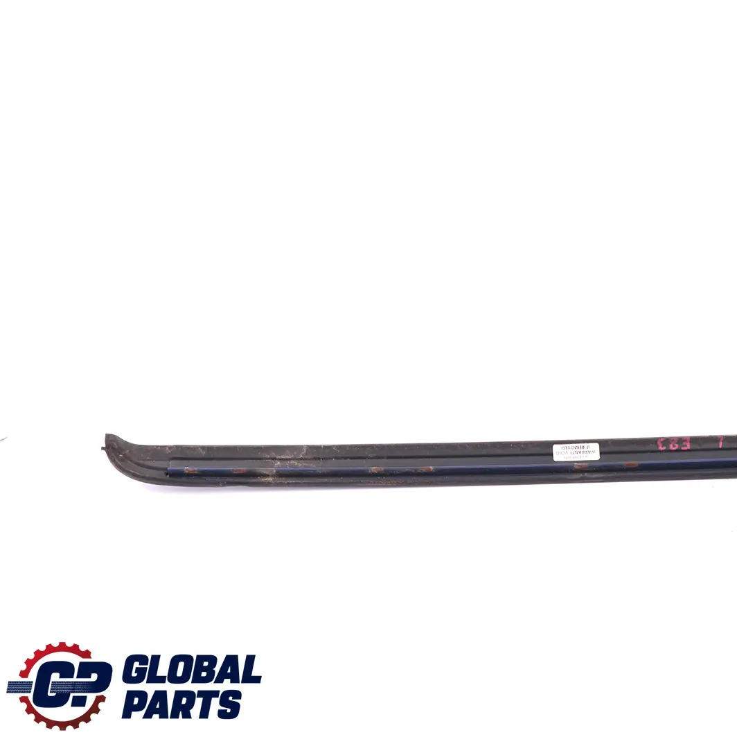 BMW X3 E83 Left N/S Windscreen Drip Moulding Trim Montegoblau Montego Blue A51 - SKU P0403317-MTB - Part number 0403317