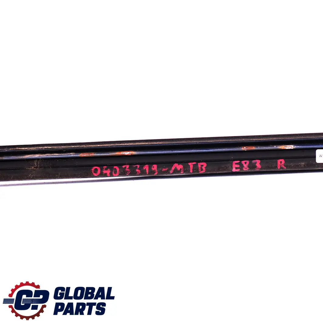 BMW X3 E83 Delantero Derecho Parabrisas Moldura De goteo Montegoblau Azul A51 - SKU P0403319-MTB - Número de pieza 0403319