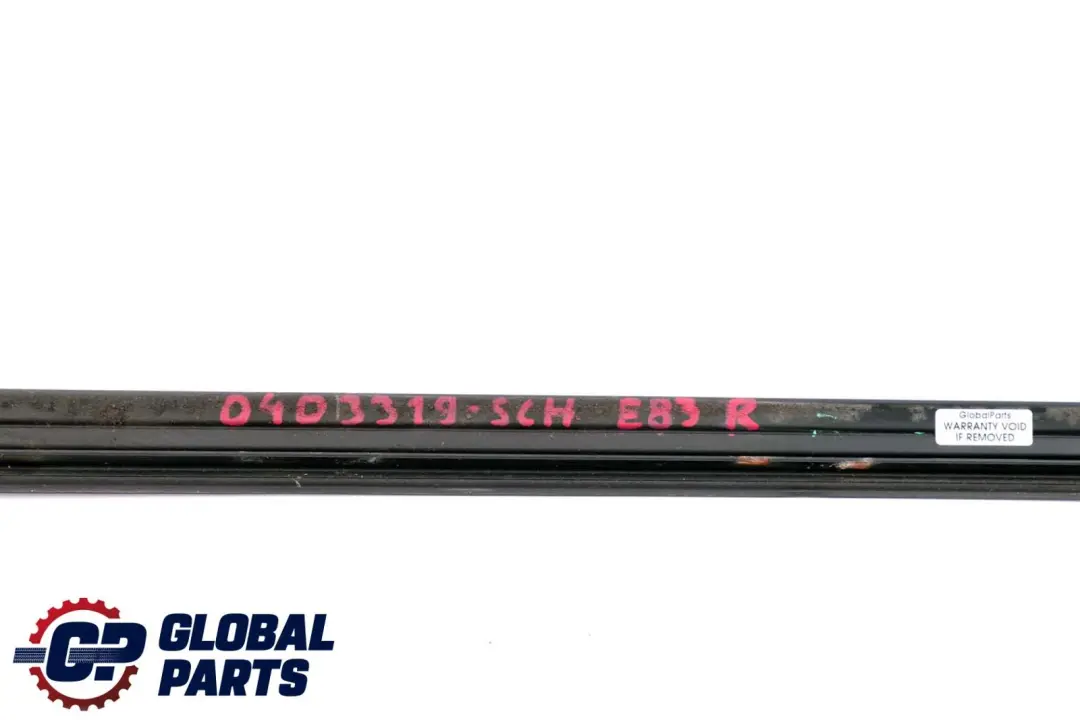 BMW X3 Series E83 Front Right O/S Windscreen Drip Moulding Trim Schwarz 2 Black - SKU P0403319-SCH - Part number 0403319