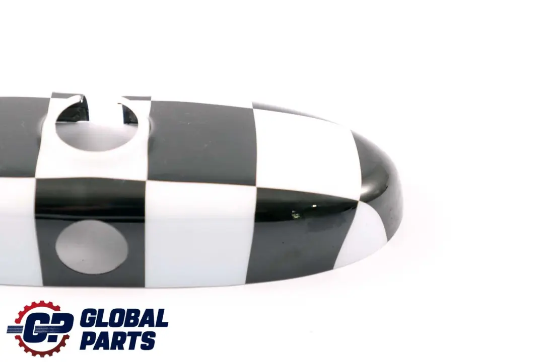 BMW Mini Cooper R50 R56 R57 R60 Rear View Interior Mirror Cover Checkered - SKU P0412784 - Part number 0412784