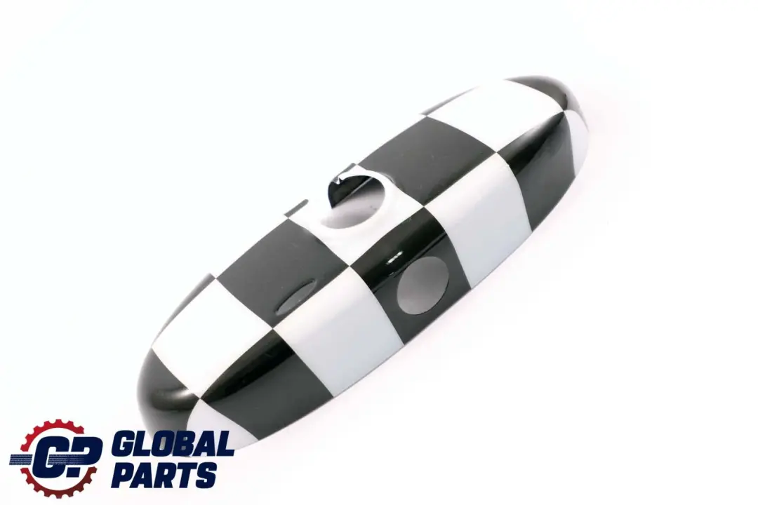 BMW Mini Cooper R50 R56 R57 R60 Rear View Interior Mirror Cover Checkered - SKU P0412784 - Part number 0412784