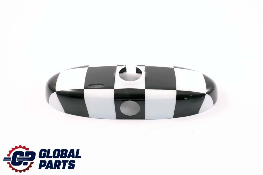 View Interior Mirror Cover Checkered to BMW Mini Cooper R50 R56 R57 R60 Rear with Part number 0412784 BMW Mini Cooper R50 R56 R57 R60 Rear View Interior Mirror Cover Checkered - SKU P0412784 - Part number 0412784