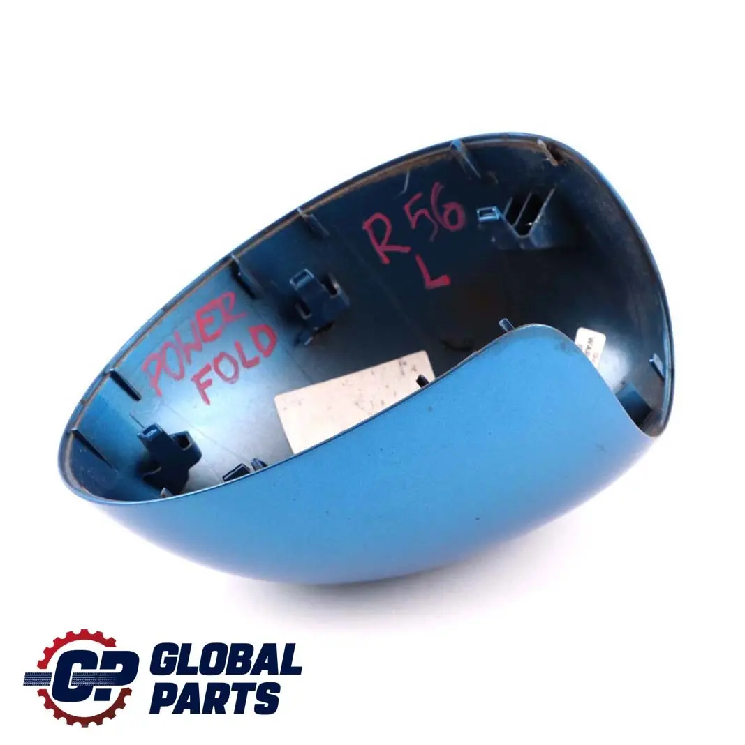 BMW Mini R55 R56 Abdeckung Spiegel Links Laser Blue Blau A59 Anklappfunktion - SKU P0415375-LAB - Teilenummer 0415375