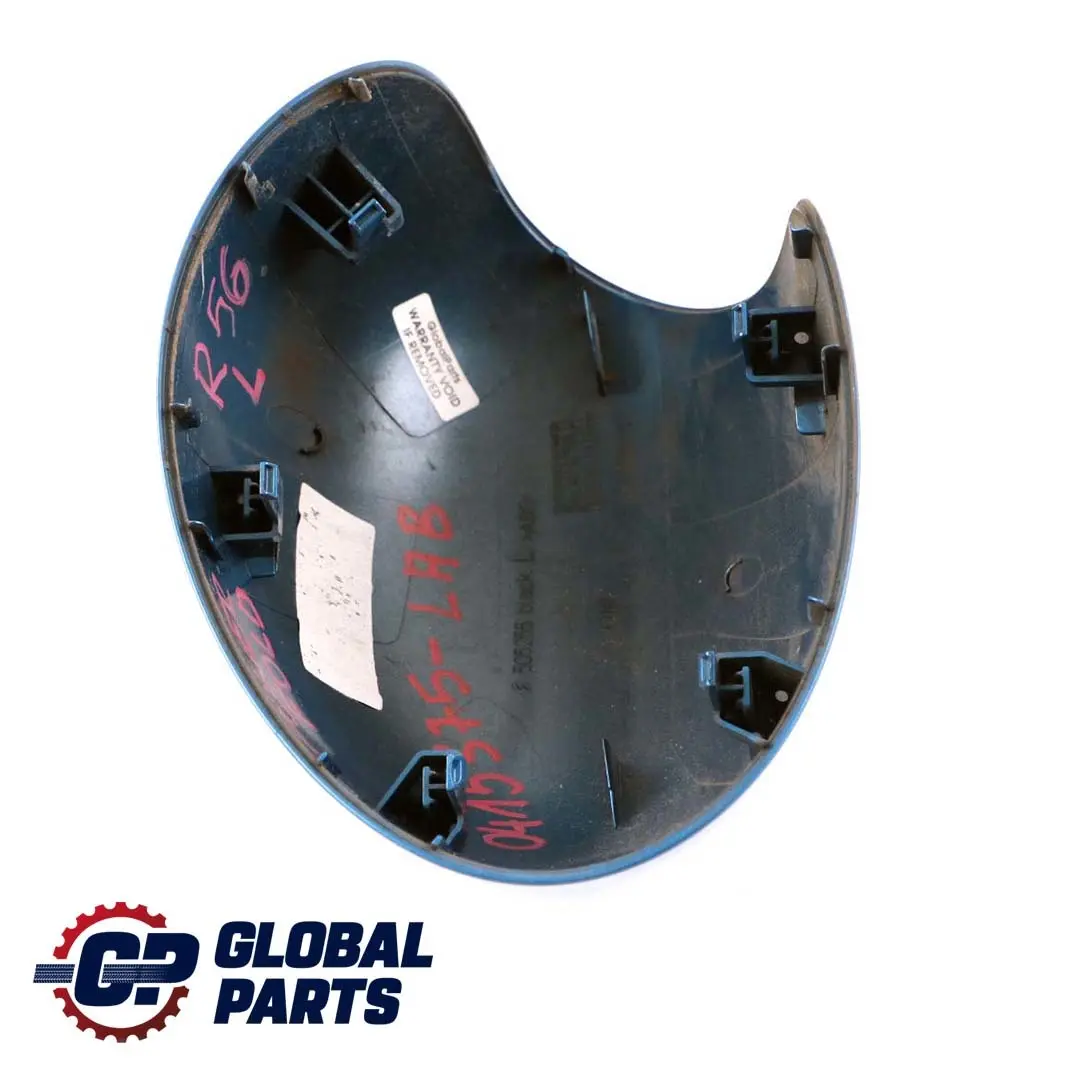 Fold Cap Casing Left N/S Mirror Wing Laser Blue to BMW Mini R55 R56 Cover Power with Part number 0415375 BMW Mini R55 R56 Cover Power Fold Cap Casing Left N/S Mirror Wing Laser Blue - SKU P0415375-LAB - Part number 0415375