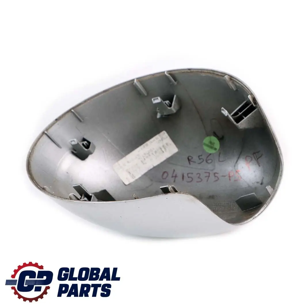 Fold Cap Casing Left N/S Mirror Wing Pure Silver to BMW Mini R55 R56 Cover Power with Part number 0415375 BMW Mini R55 R56 Cover Power Fold Cap Casing Left N/S Mirror Wing Pure Silver - SKU P0415375-PS - Part number 0415375