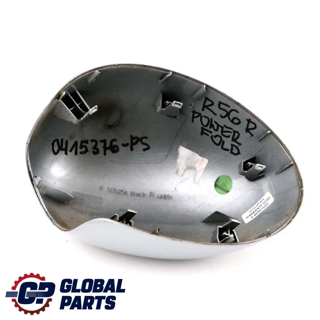 Abdeckung Spiegel Rechts Anklappfunktion Pure Silver Silber für BMW Mini R55 R56 mit Teilenummer 0415376 BMW Mini R55 R56 Abdeckung Spiegel Rechts Anklappfunktion Pure Silver Silber - SKU P0415376-PS - Teilenummer 0415376