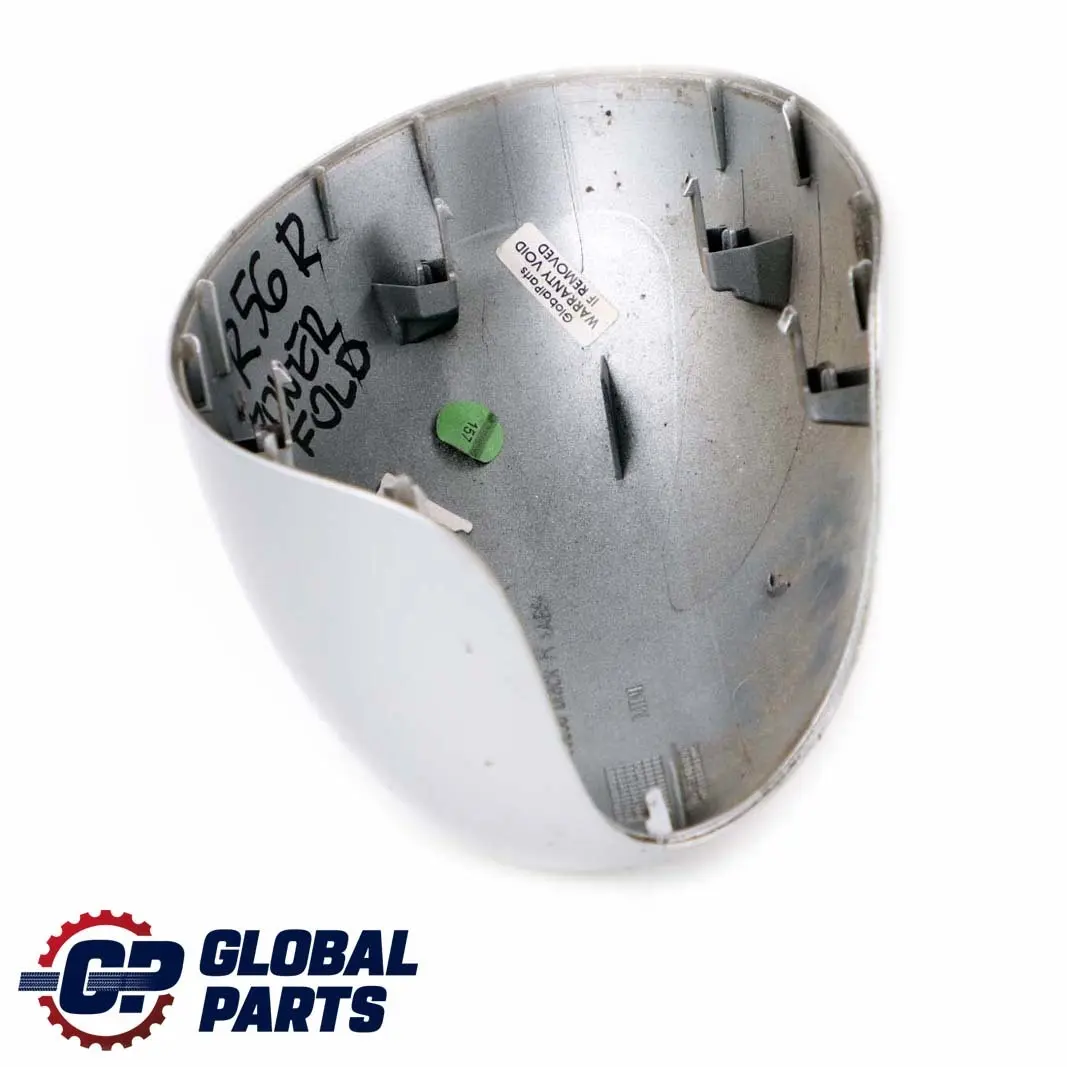 Fold Casing Right O/S Mirror Wing Pure Silver 900 to BMW Mini R55 R56 Cover Power with Part number 0415376 BMW Mini R55 R56 Cover Power Fold Casing Right O/S Mirror Wing Pure Silver 900 - SKU P0415376-PS - Part number 0415376