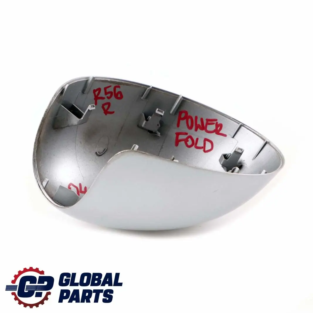 BMW Mini R55 R56 1 Cover Power Fold Casing Right O/S Mirror Wing Pure Silver - SKU P0415376-PS1 - Part number 0415376