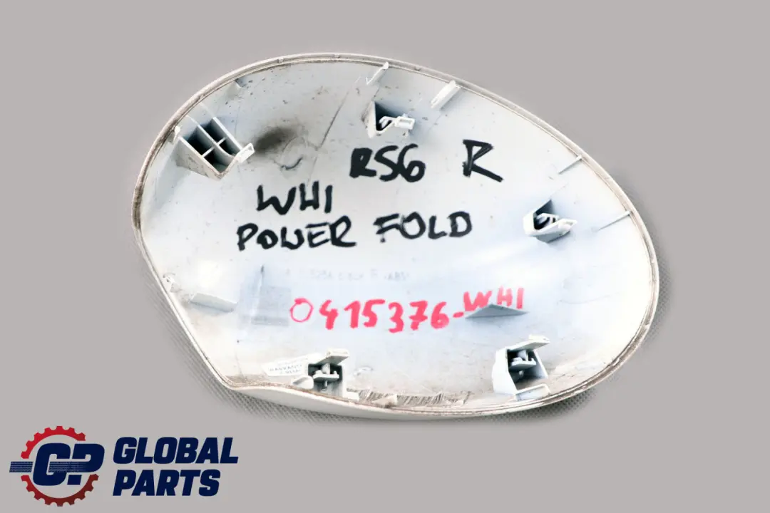 BMW Mini Cooper R55 R56 Cover Power Fold Cap Casing Right O/S Mirror Wing White - SKU P0415376-WHI - Part number 0415376