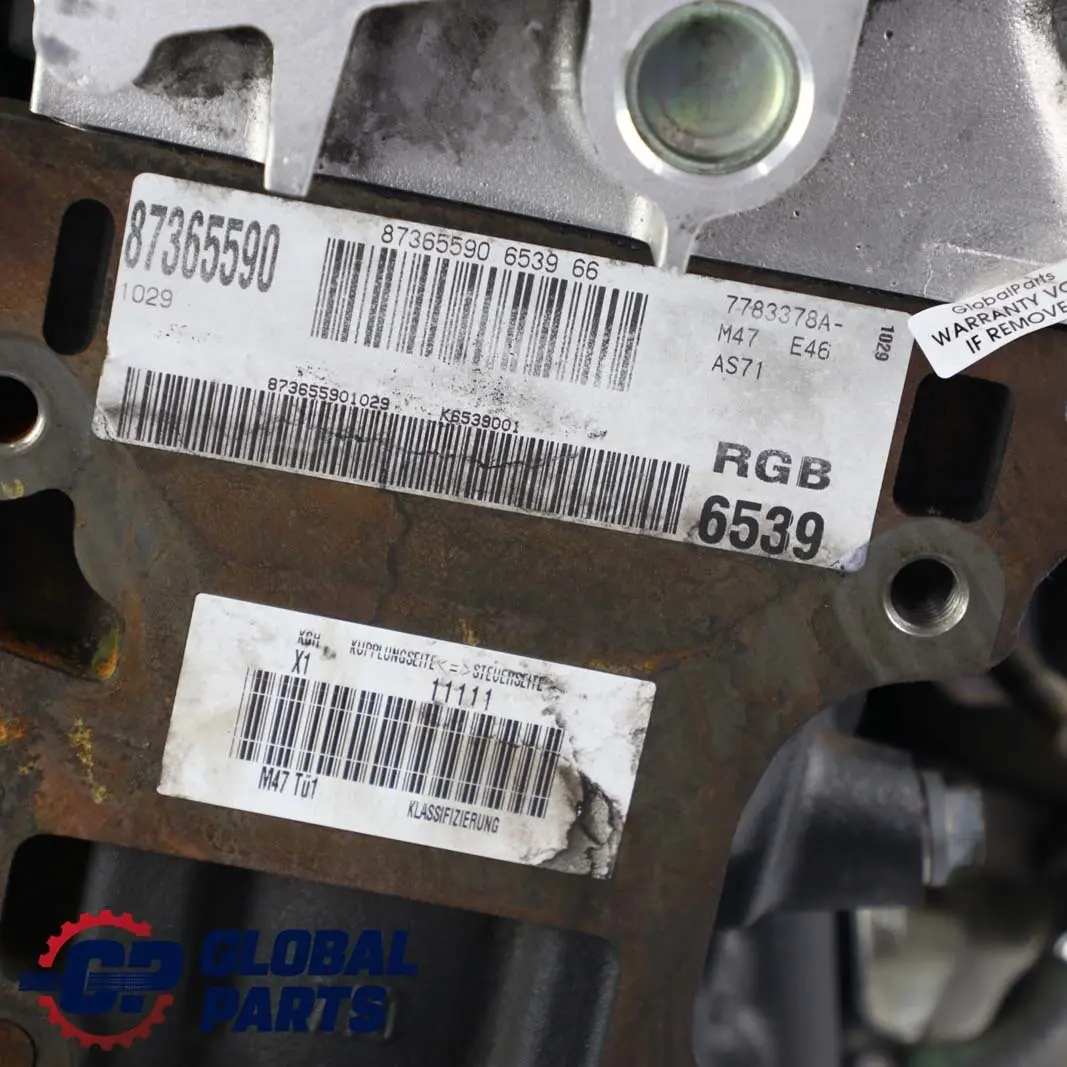 M47N 150PS Kompletter Diesel Motor 204D4 159000km, GARANTIE für BMW 3 er E46 320d mit Teilenummer 0419084 BMW 3 er E46 320d M47N 150PS Kompletter Diesel Motor 204D4 159000km, GARANTIE - SKU p0419084-1 - Teilenummer 0419084