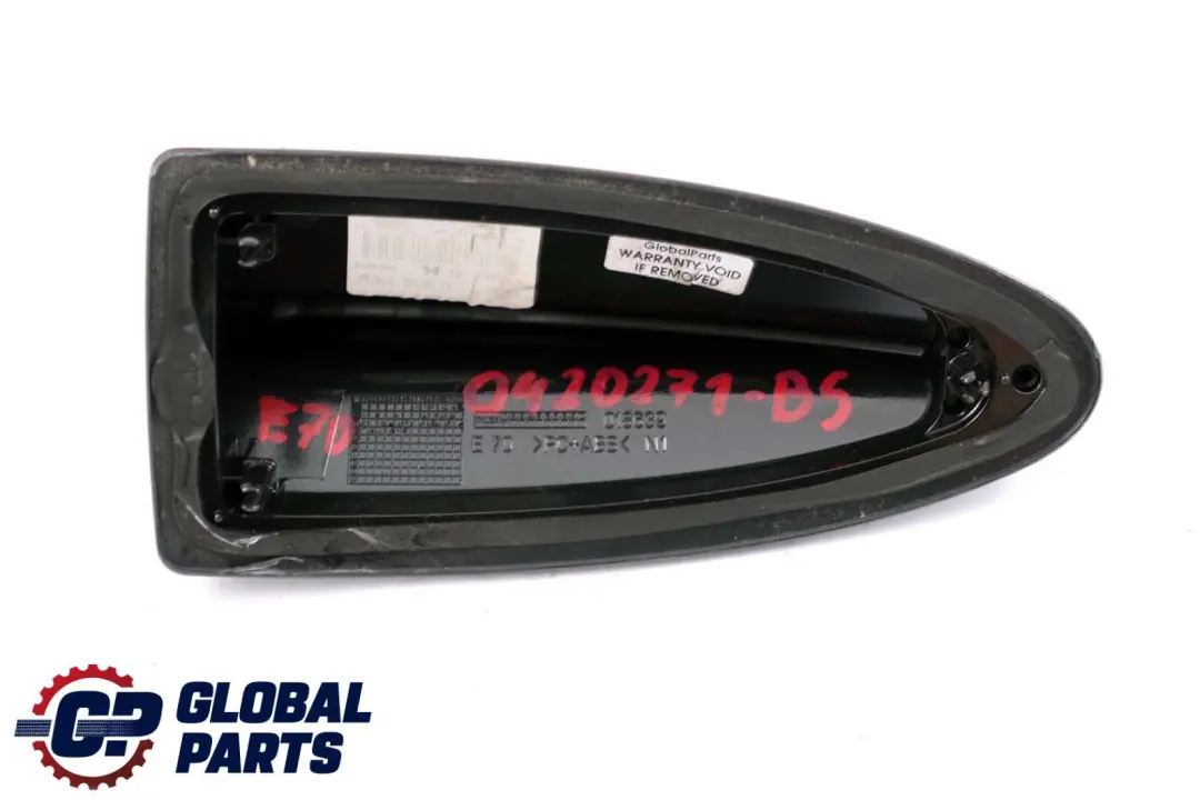 BMW X5 X6 E70 E71 Tapa Antena Techo Tiburón Zafiro Negro Metalizado 475 - SKU P0420271-BS - Número de pieza 0420271