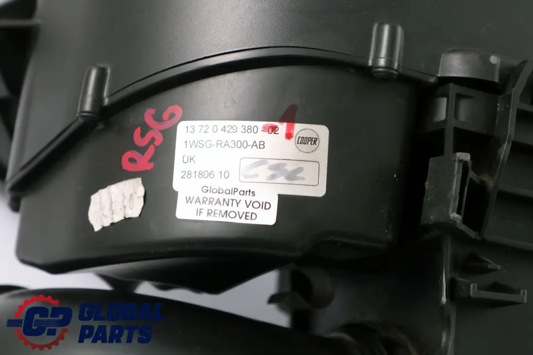 Tuning Kit Filtro Admisión Aire Limpiador para Mini R55 R56 R57 N14 JCW con número de pieza 0429380 Mini R55 R56 R57 N14 JCW Tuning Kit Filtro Admisión Aire Limpiador - SKU P0429380-1 - Número de pieza 0429380