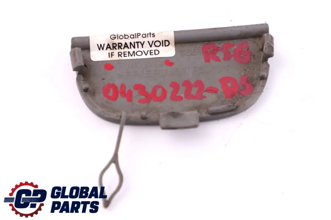 BMW Mini R55 R56 R57 Cover Flap Towing Eye Front Bumper Dark Silver 7147842 - SKU P0430222-DS - Part number P0430222