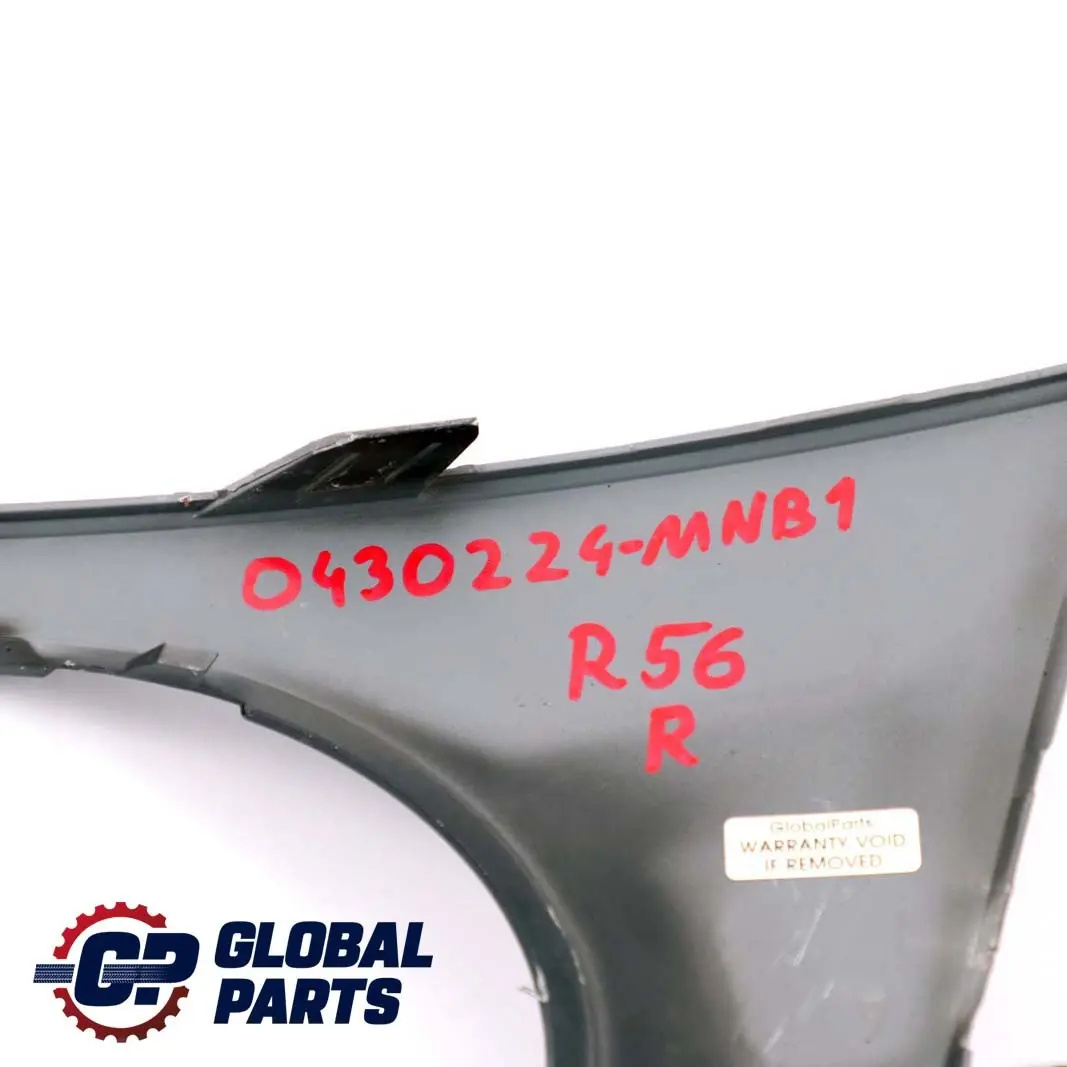 Mini R55 R56 Front Bumper Trim Panel Right O/S Midnight Black A94 - SKU P0430224-MNB1 - Part number 2751562