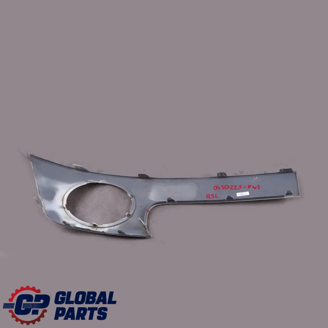 Front Bumper Left N/S Trim Panel Pepper White to Mini Cooper One 2 R55 R56 R57 with Part number 0430225 Mini Cooper One 2 R55 R56 R57 Front Bumper Left N/S Trim Panel Pepper White - SKU P0430225-PW2 - Part number 0430225