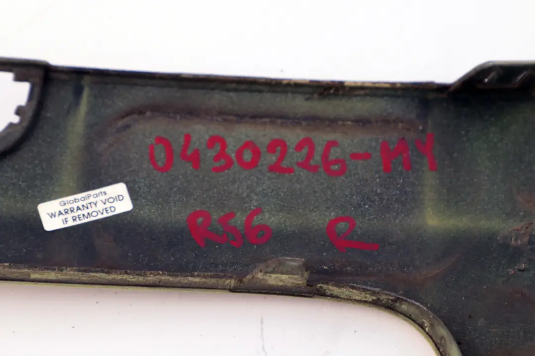 Front Bumper Trim Panel Right O/S Mellow Yellow to BMW Mini Cooper One R55 R56 with Part number 0430226 BMW Mini Cooper One R55 R56 Front Bumper Trim Panel Right O/S Mellow Yellow - SKU P0430226-MY - Part number 0430226