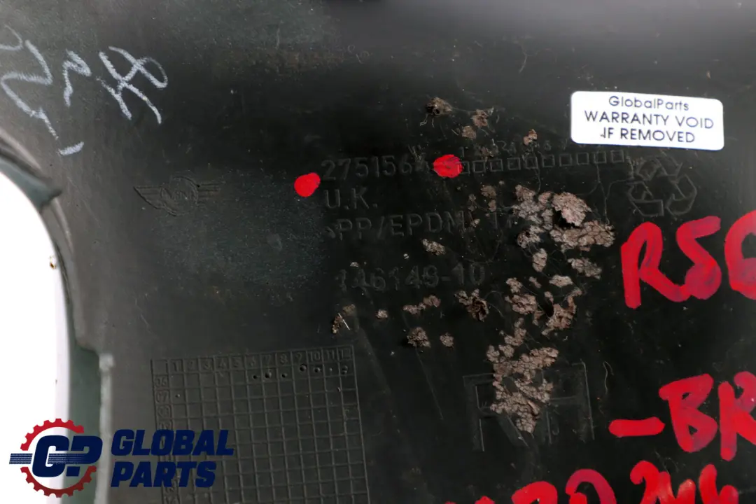 Front Bumper RIght O/S Trim Panel British Racing Gree to Mini Cooper S R55 R56 with Part number 0430244 Mini Cooper S R55 R56 Front Bumper RIght O/S Trim Panel British Racing Gree - SKU P0430244-BRG - Part number 0430244