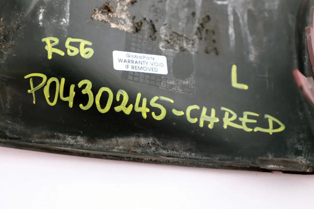 Mini S R55 R56 R57 Osłona Listwa Halogenu Lewa - SKU P0430245-CHRED - Numer Części 2751563