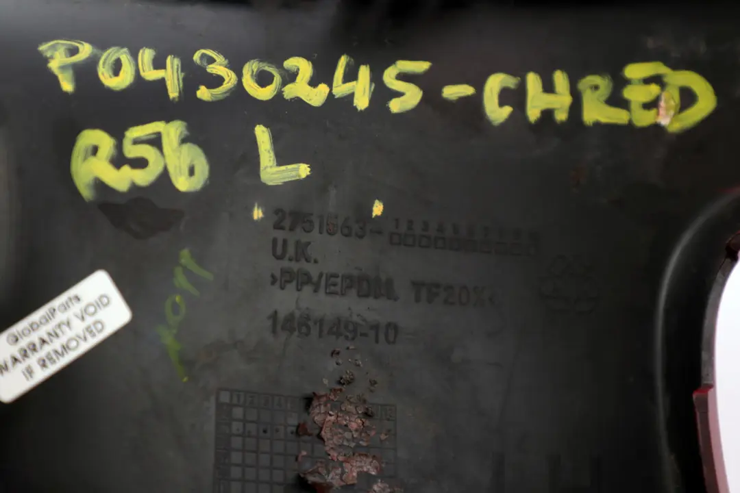 FrontstoĂźstange Blende Links Chili Red für Mini Cooper S 1 R55 R56 mit Teilenummer 2751563 Mini Cooper S 1 R55 R56 FrontstoĂźstange Blende Links Chili Red - SKU P0430245-CHRED1 - Teilenummer 2751563