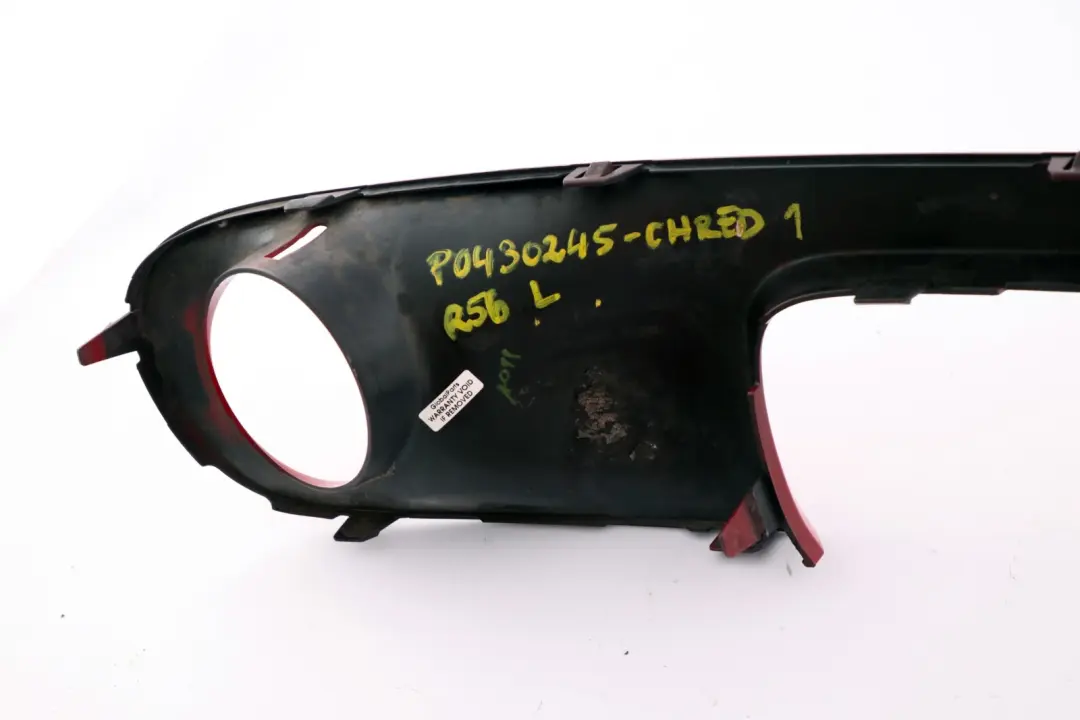 FrontstoĂźstange Blende Links Chili Red für Mini Cooper S 1 R55 R56 mit Teilenummer 2751563 Mini Cooper S 1 R55 R56 FrontstoĂźstange Blende Links Chili Red - SKU P0430245-CHRED1 - Teilenummer 2751563