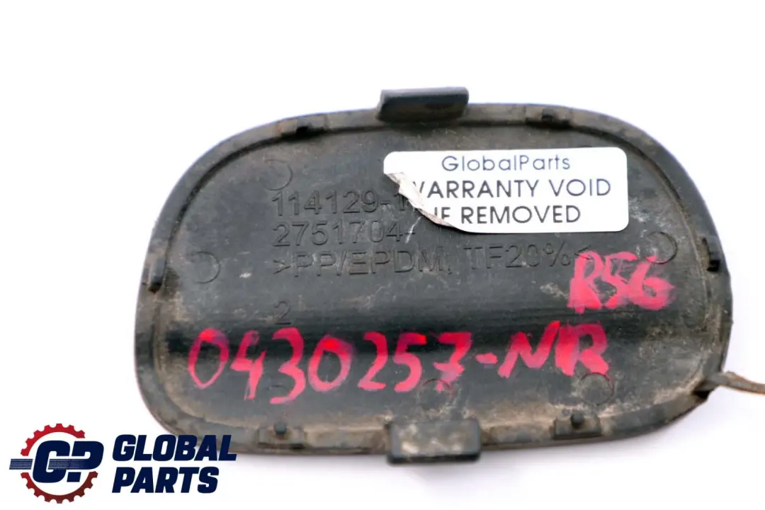 Mini Cooper R56 R57 Clapet Attelage Droite Nightfire Rouge - 857 Rouge - SKU P0430257-NR - Numéro de pièce 0430257