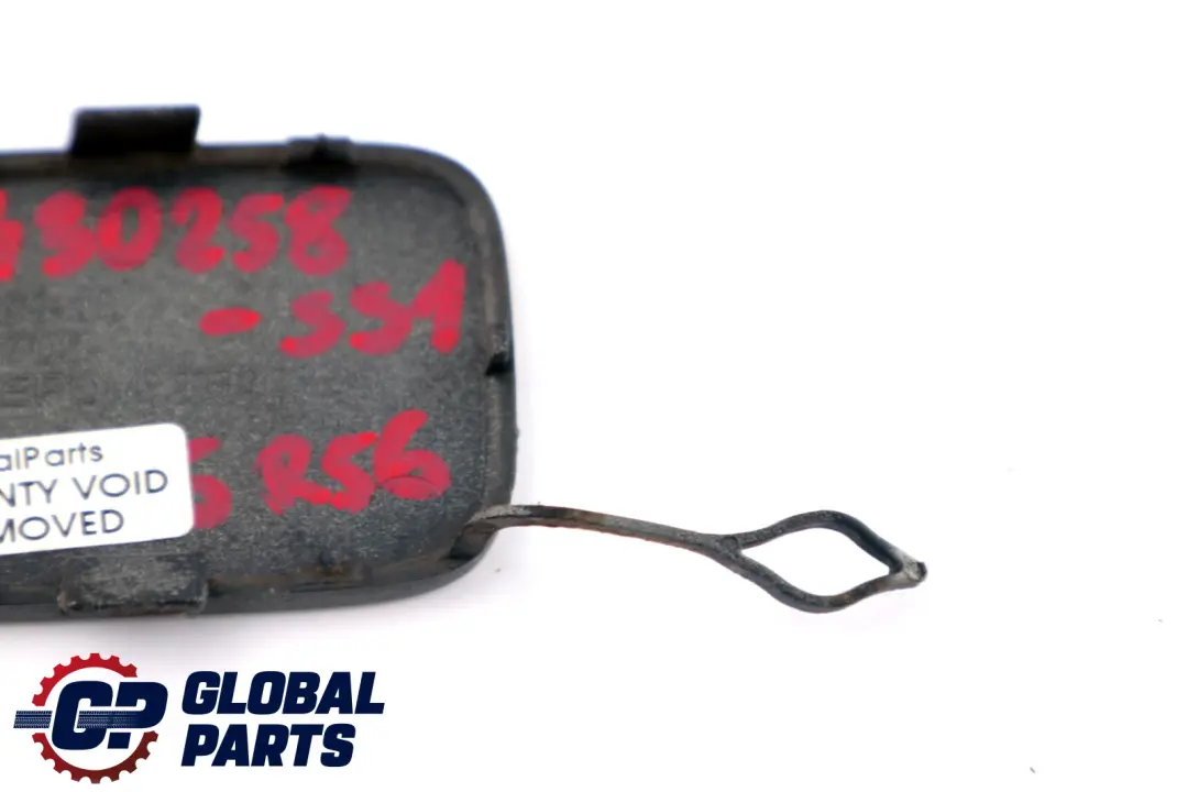 Flap Towing Eye Rear Bumper Sparkling Silver A60 to BMW Mini Cooper S 1 R56 Cover with Part number 0430258 BMW Mini Cooper S 1 R56 Cover Flap Towing Eye Rear Bumper Sparkling Silver A60 - SKU P0430258-SS1 - Part number 0430258