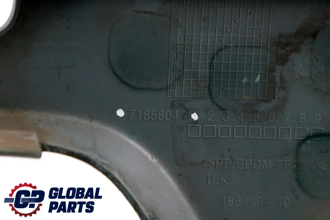 Mini Cooper R55 R56 Front Bumper Trim Panel Right O/S British Racing Green - SKU P0430260-BRG - Part number 0430260