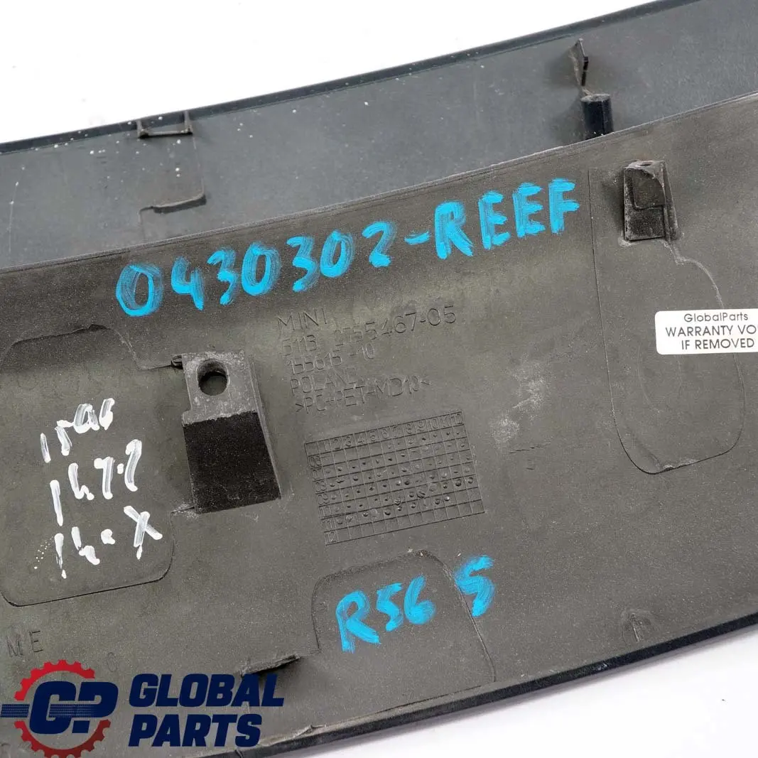 Lufteinlass Frontklappe Reef Blue Blau B30 für MINI Cooper S R55 R56 R57 mit Teilenummer 0430302 MINI Cooper S R55 R56 R57 Lufteinlass Frontklappe Reef Blue Blau B30 - SKU P0430302-REEF - Teilenummer 0430302