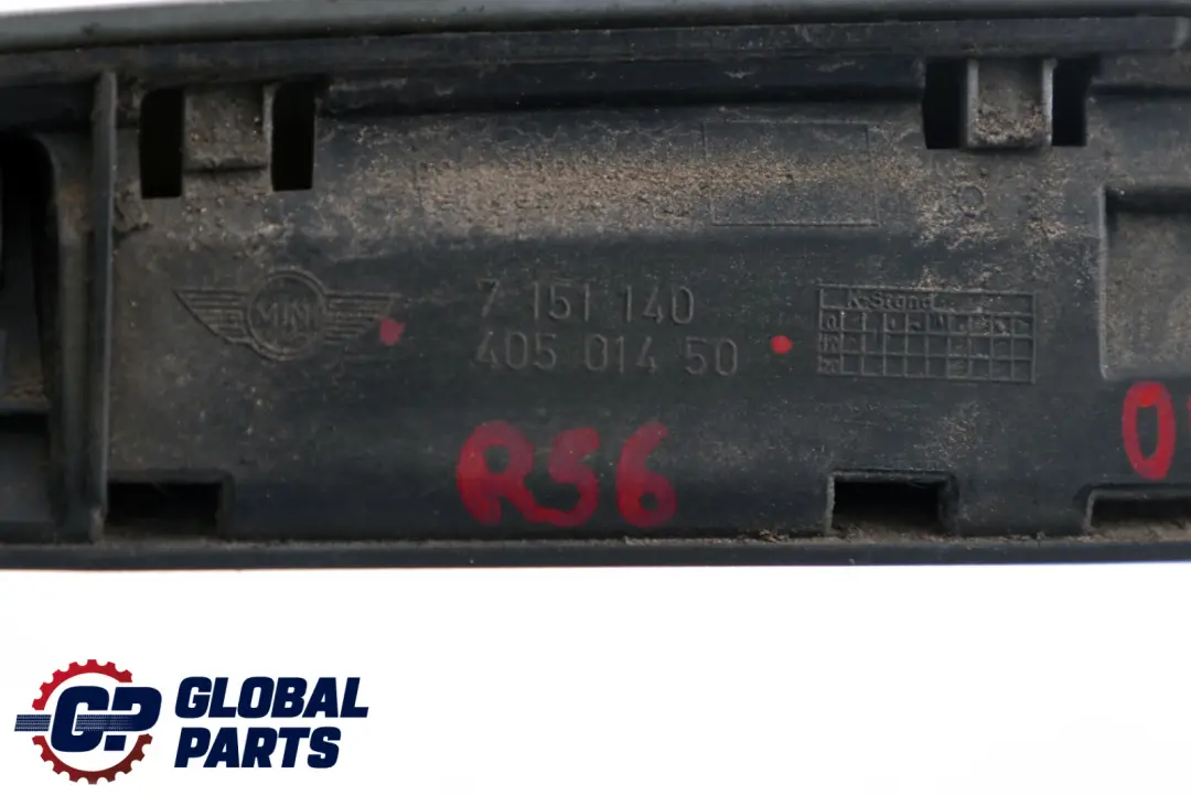 Mini Cooper R56 R56N LCI Tapa maletero Asidero Plata oscura 7151140 - SKU P0430312-DS - Número de pieza 0430312