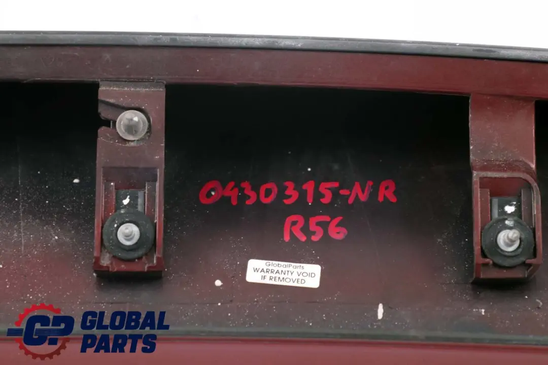 Heckspoiler Nightfire Red - 857 Rot 7148850 für BMW Mini Cooper One R56 mit Teilenummer 0430315 BMW Mini Cooper One R56 Heckspoiler Nightfire Red - 857 Rot 7148850 - SKU P0430315-NR - Teilenummer 0430315