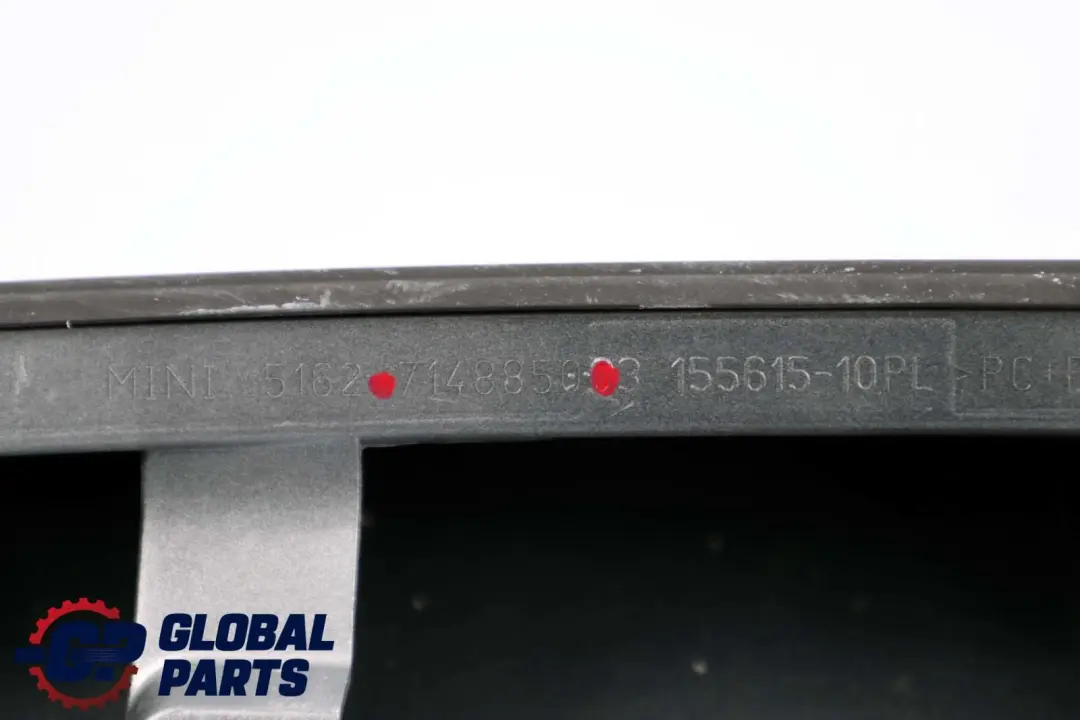 Mini Cooper One R56 Spoiler Posteriore Puro Argento 7148850 - SKU P0430315-PS - Numero di parte 0430315