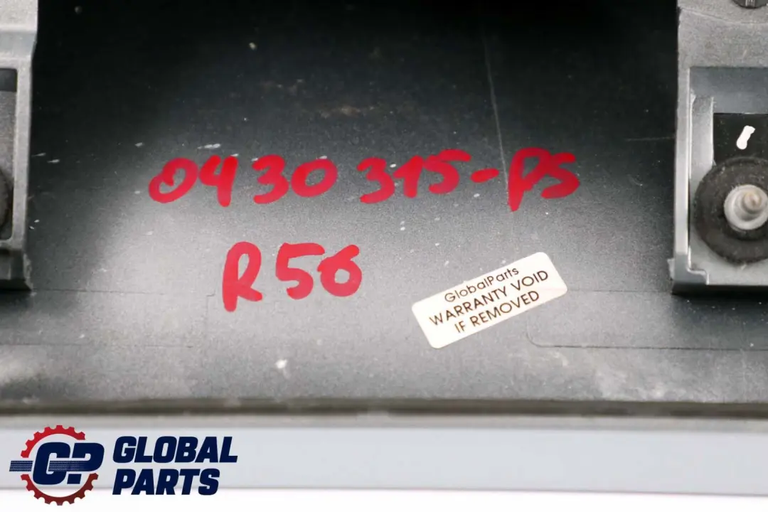 Mini Cooper One R56 Spoiler Posteriore Puro Argento 7148850 - SKU P0430315-PS - Numero di parte 0430315