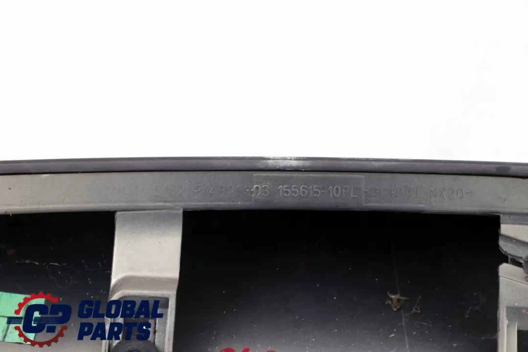 Mini Cooper One R56 Spoiler trasero Sparkling Silver Metallic A60 7148850 - SKU P0430315-SS - Número de pieza 0430315
