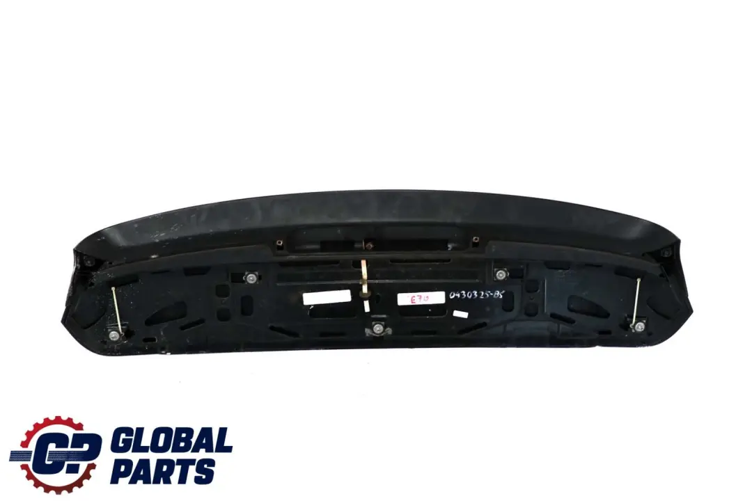 BMW X5 er E70 Heckspoiler Oberschale Heckklapp Black Sapphire Schwarz - SKU P0430325-BS - Teilenummer 0430325