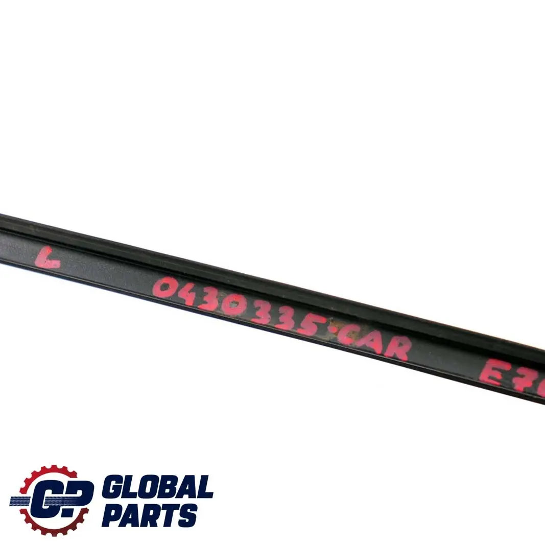 BMW X5 E70 Front Left N/S Windscreen Drip Moulding Trim Carbonschwarz Black 416 - SKU P0430335-CAR - Part number 0430335