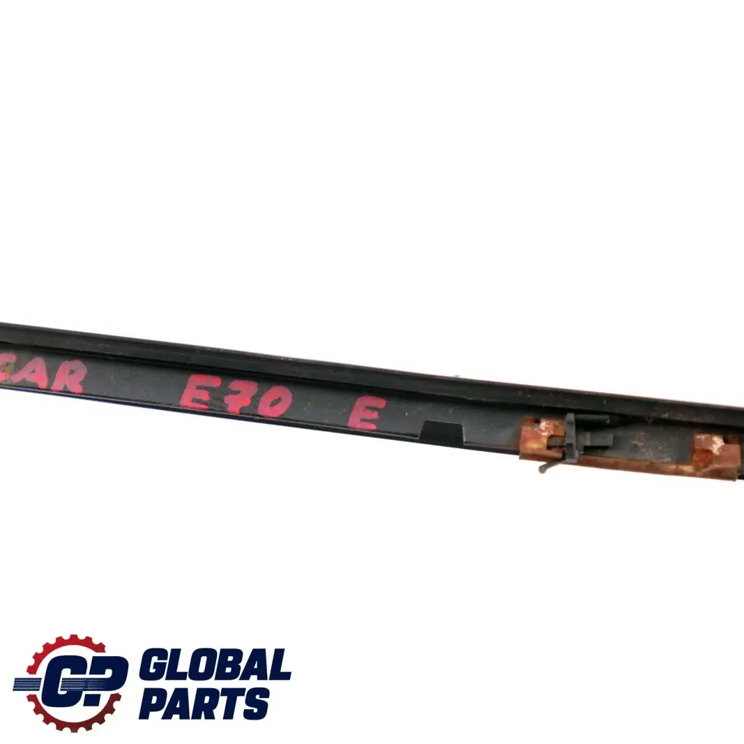 BMW X5 E70 Front Left N/S Windscreen Drip Moulding Trim Carbonschwarz Black 416 - SKU P0430335-CAR - Part number 0430335