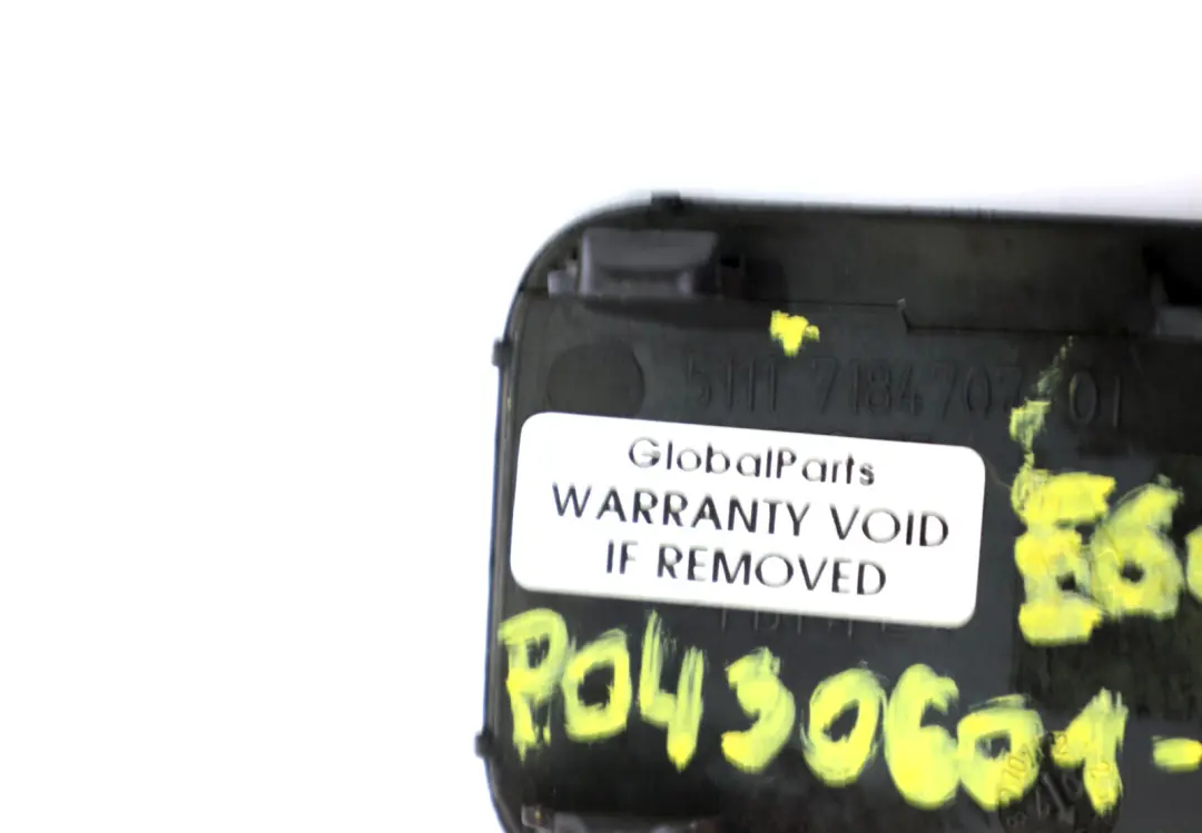 Flap Towing Eye Front Bumper Black Sapphire 475 7184707 to BMW 5 Series E60 LCI with Part number 0430601 BMW 5 Series E60 LCI Flap Towing Eye Front Bumper Black Sapphire 475 7184707 - SKU P0430601-BS - Part number 0430601