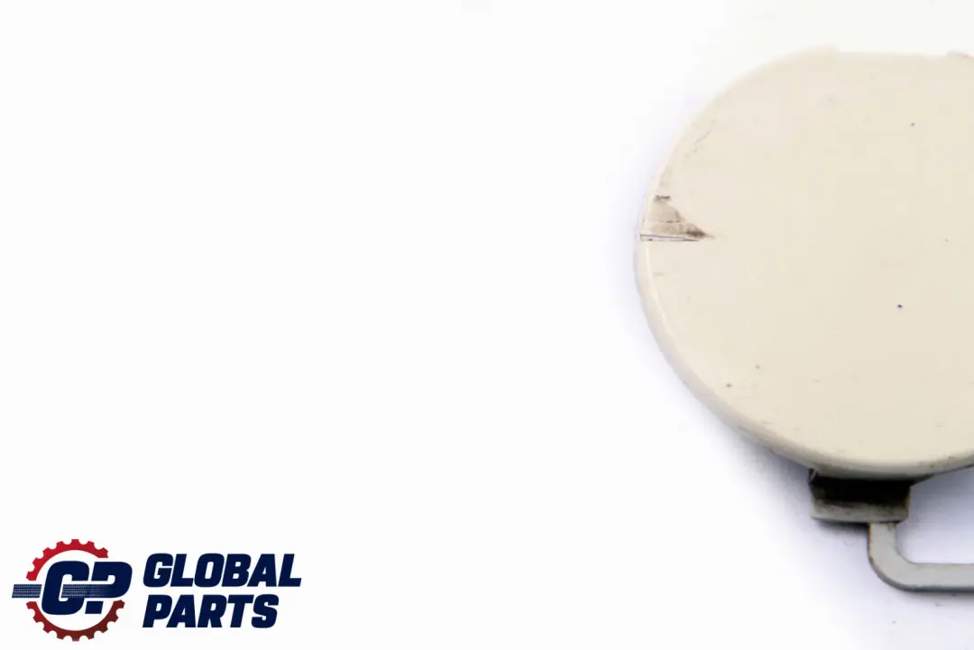 Bumper Towing Eye Cover Cap Trim Pepper White to BMW MINI Clubman R55 Rear with Part number 7167567 BMW MINI Clubman R55 Rear Bumper Towing Eye Cover Cap Trim Pepper White - SKU P0442796-PW - Part number 7167567