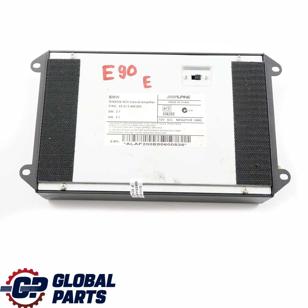 BMW E81 E87 E90 E91 E92 Alpine Amplificateur Soundsystem Pda F200 - SKU P0445683 - Numéro de pièce 0445683