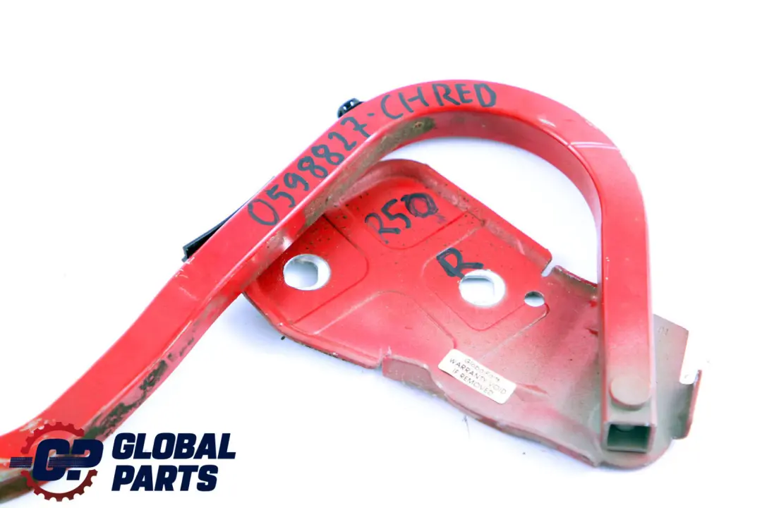 BMW Mini Cooper One R50 R52 Right Engine Hood Hinge Bonnet O/S Chili Red 851 - SKU P0598827-CHRED - Part number 0598827