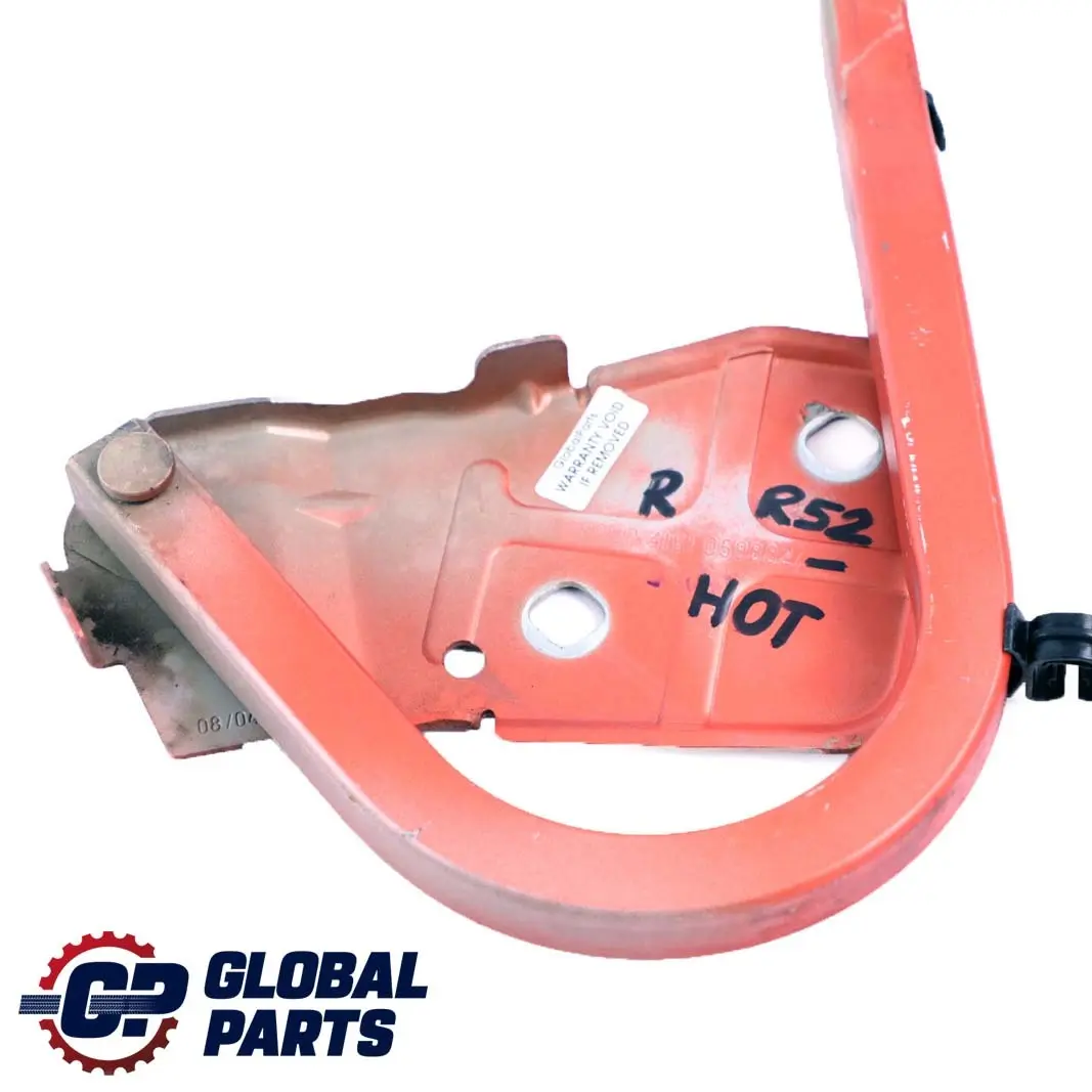 Right O/S Engine Hood Bonnet Hinge Hot Orange A26 to BMW Mini Cooper One R50 R53 with Part number 7037433 BMW Mini Cooper One R50 R53 Right O/S Engine Hood Bonnet Hinge Hot Orange A26 - SKU P0598827-HOT - Part number 7037433